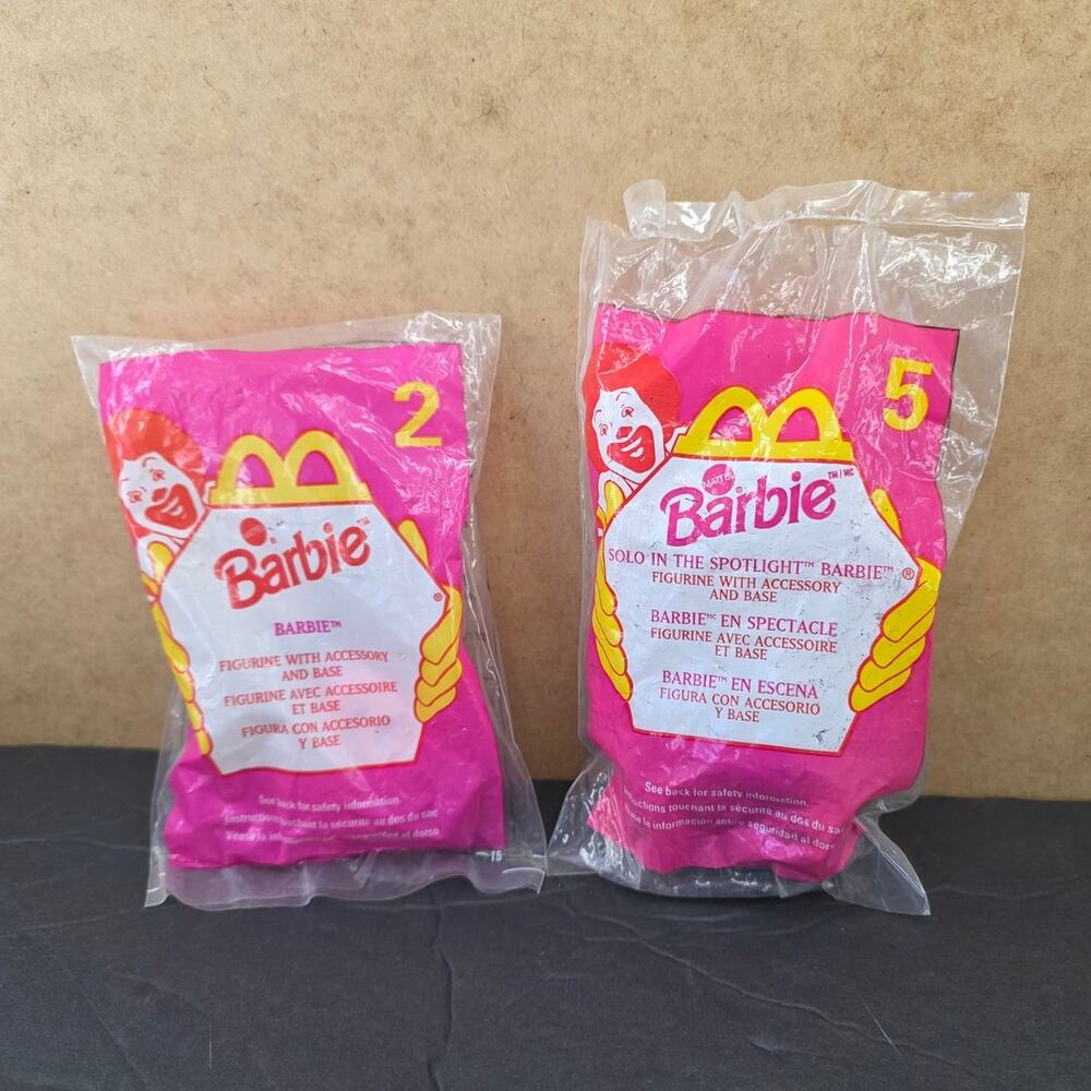 Vintage McDonald's Happy Meal Barbie toys 1998/1999